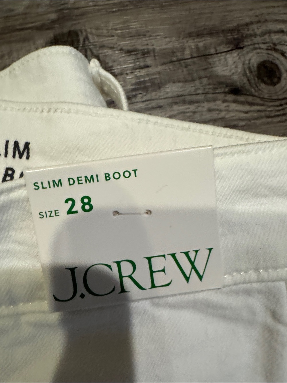 J.CREW White Slim Demi Boot Jeans - Picture 4 of 5